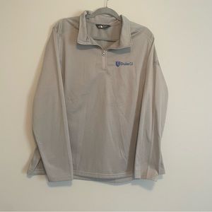 The North Face Duke University Gray Quarter Zip Jacket GI Doctor Logo Womens XXL